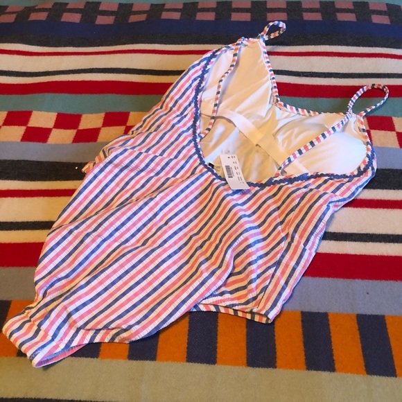 J.Crew Seersucker Ballet One-Piece, NWT, Sz  6 - Picture 4 of 4